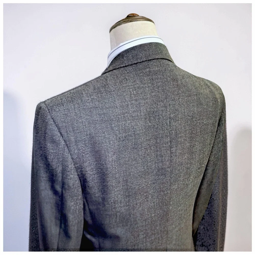Joseph Abboud JoA II Double Breasted Blazer| 40R | Charcoal Wool | Classic